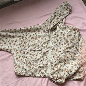 Wild Fable Floral Lined wind breaker